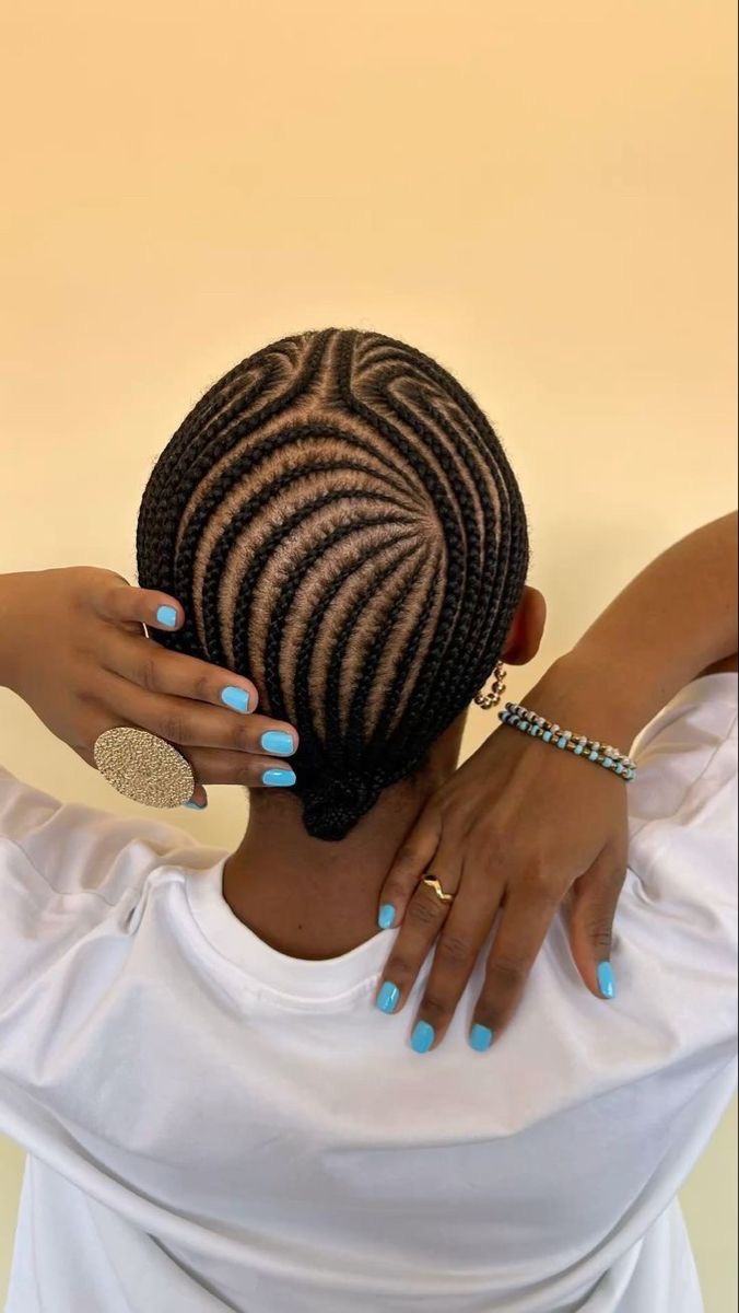 Free-style Cornrows (Without extensions)