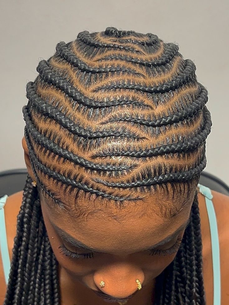 Freestyle Cornrows (With Extensions)