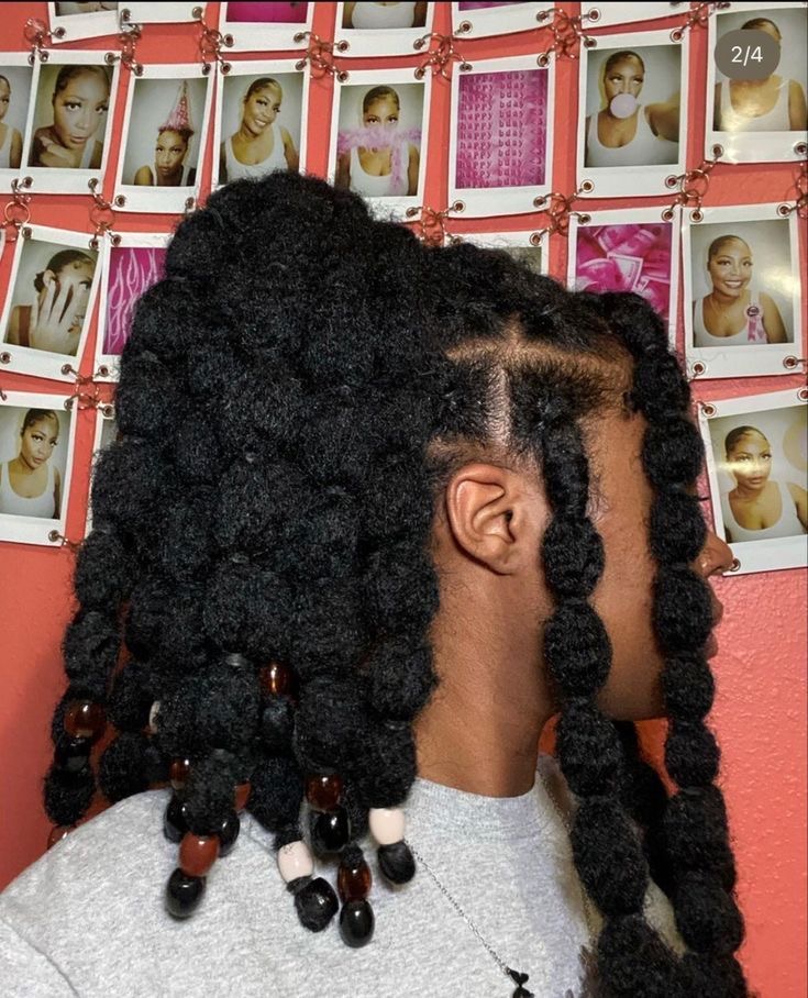 Kinky Bubble Braids
