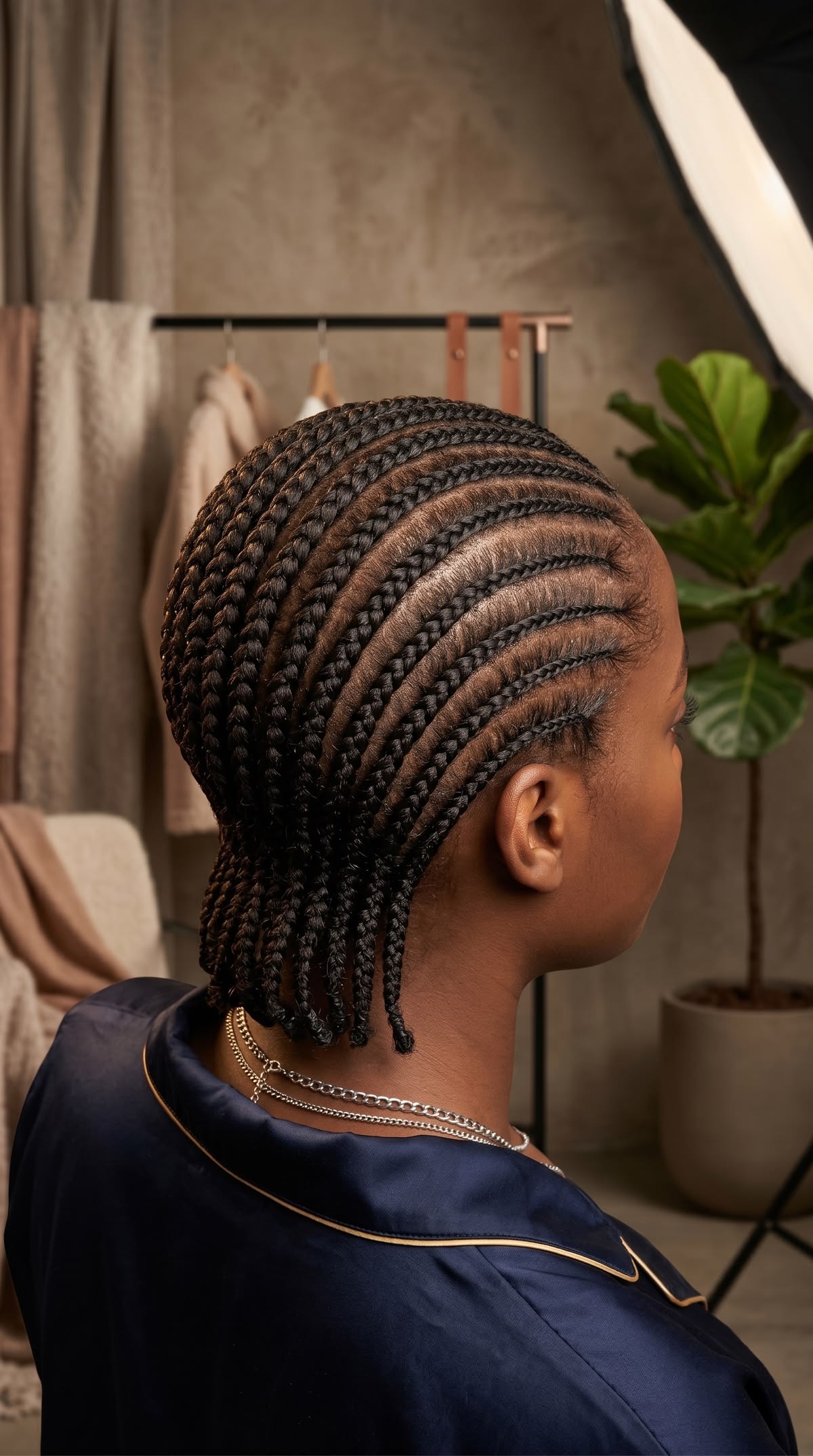 All Back/Straight Cornrows (no extensions)