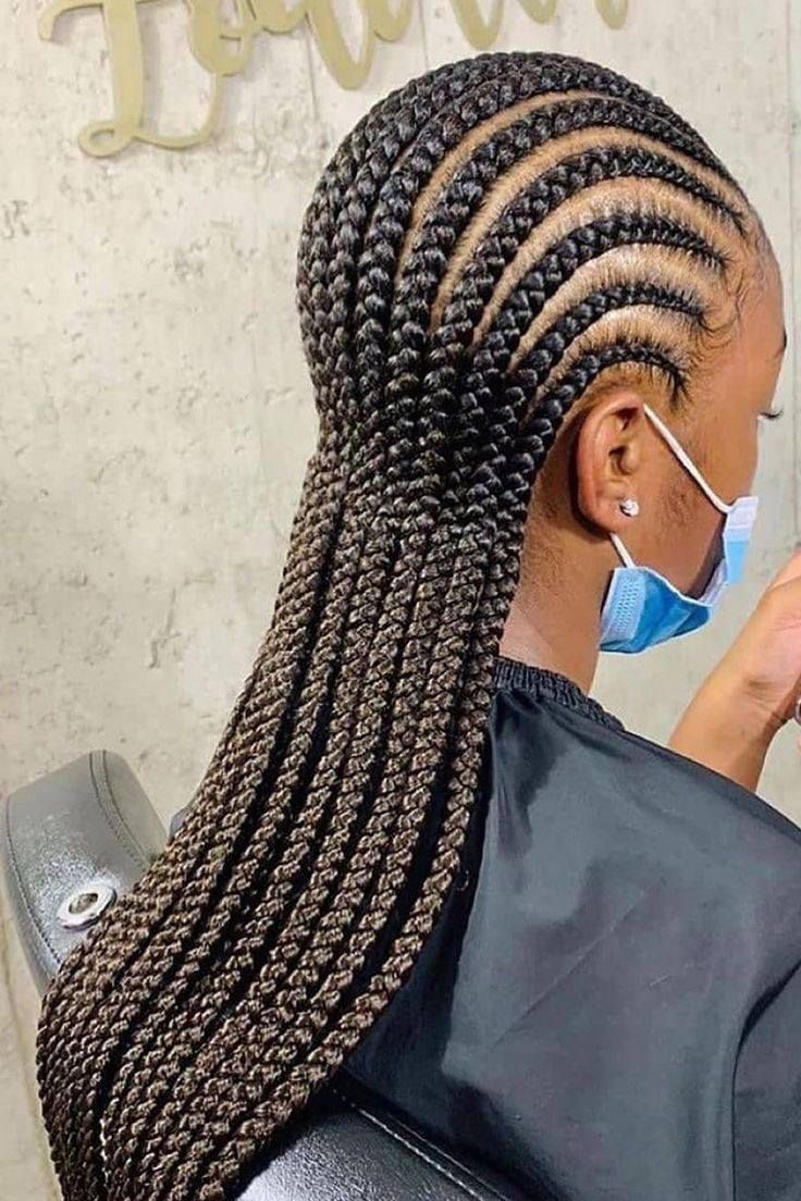 All Back/Straight Cornrows (With extensions)