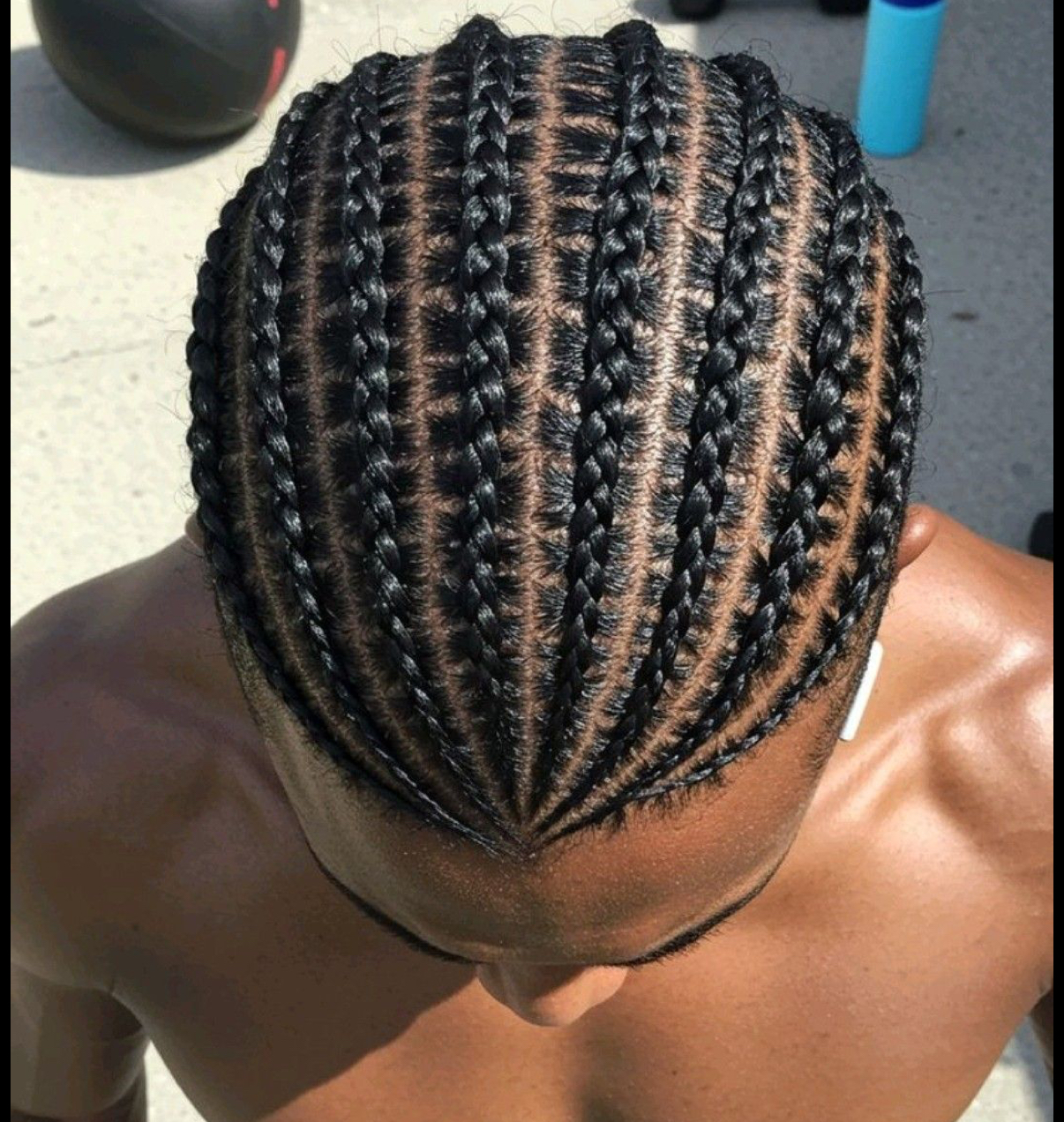Men Cornrows/No extensions (10-15 lines)